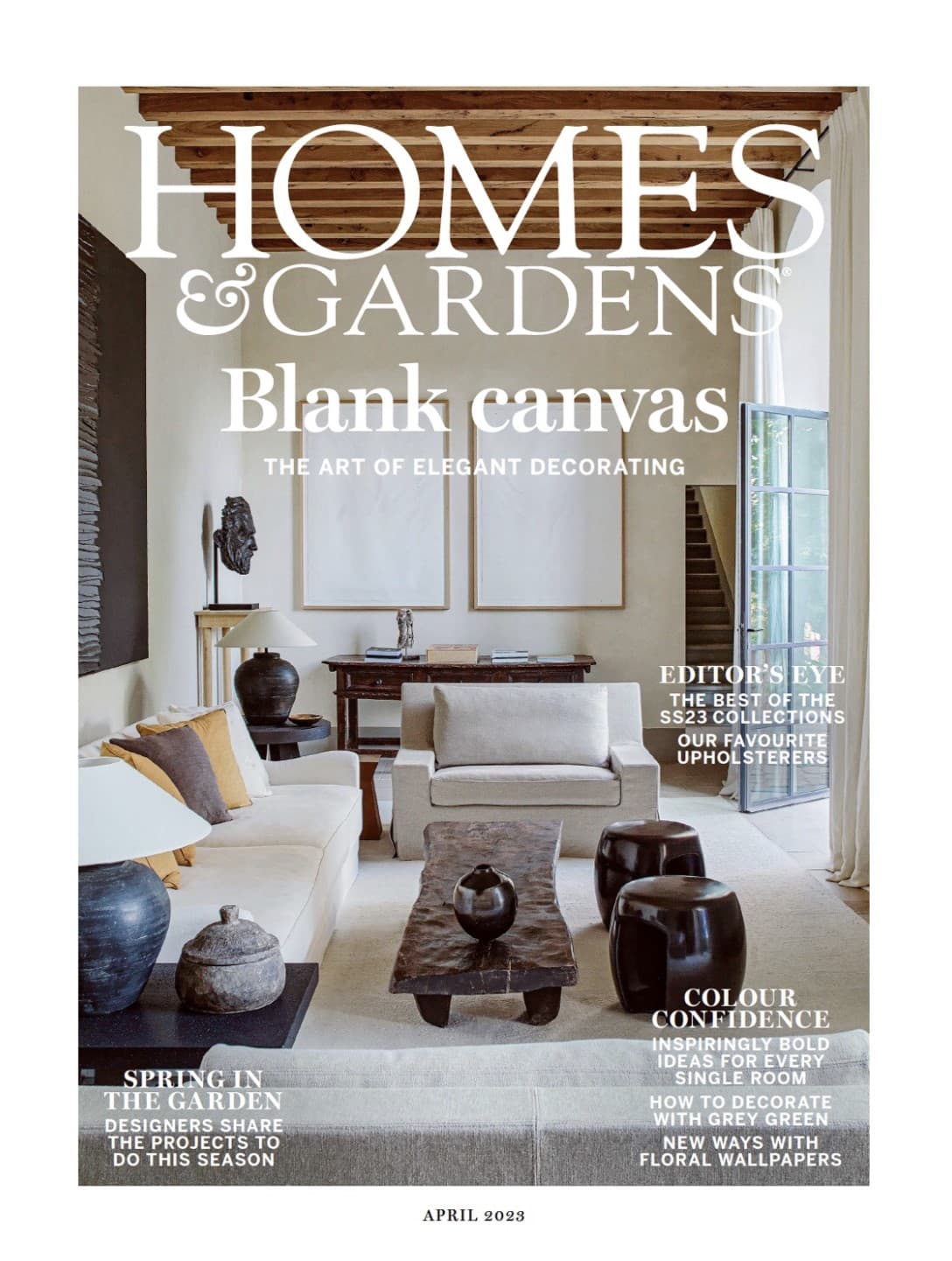 Homes and Gardens magazine April 2023